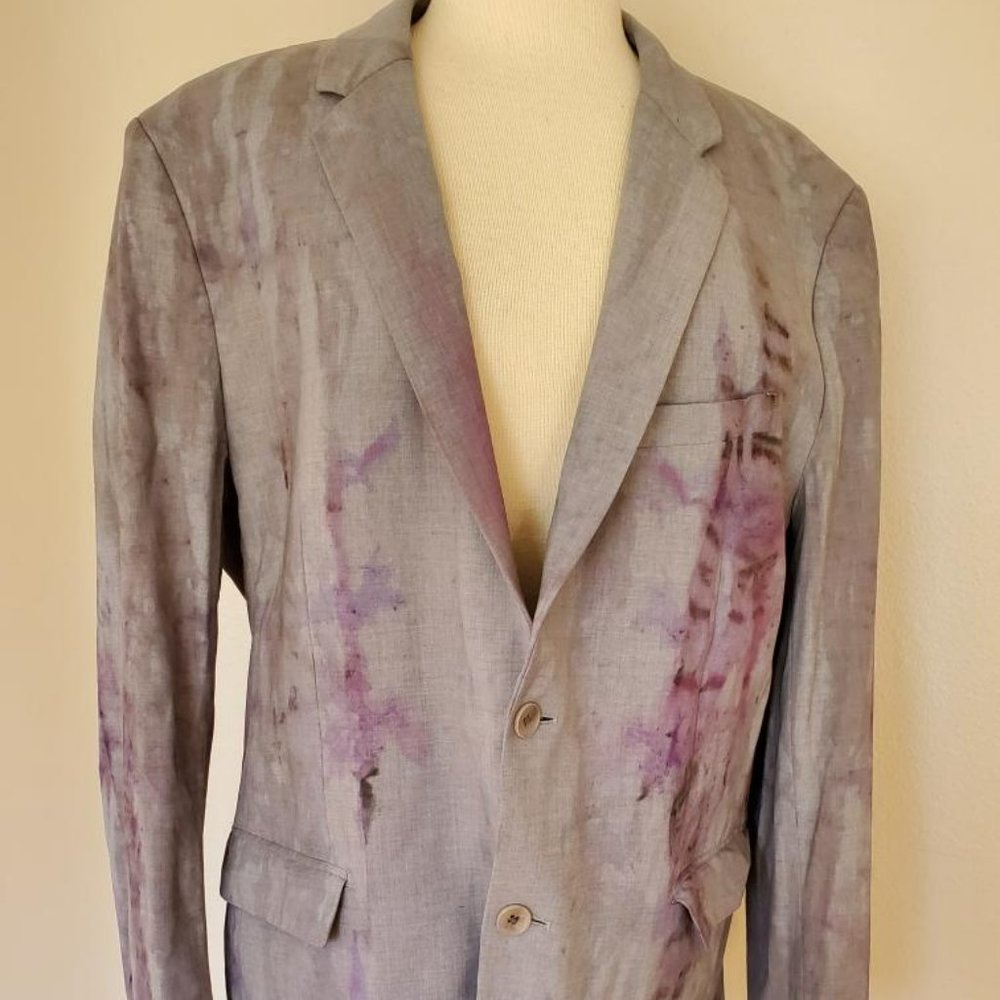 Men's Theory Wool Large XL suit coat blazer camden 44 46 blue pink black purple